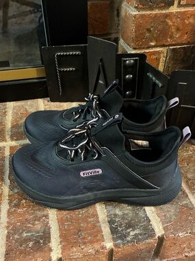 Women’s Extra Wide Width Black Athletic Sneakers